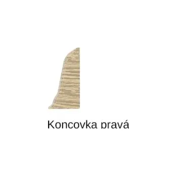 soklová lišta pravé ukončení sokl SLK 50 Döllken - W166