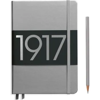Blok Zápisník Leuchtturm1917 Metallic Edition Medium - Silver tečkovaný