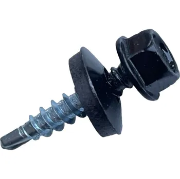 Vrut Vrut farmářský samovrtný s podložkou 4,8x20 černý 9005 - 250ks