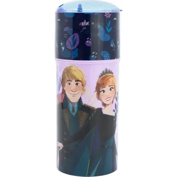 Láhev STOR Plastová láhev s výsuvnou brčkom DISNEY FROZEN, 350ml, 74251