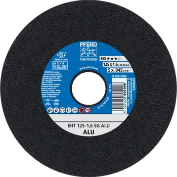 Příslušenství k brusce Pferd 61341225 | Řezný kotouč 125 x 1,6 x 22,23 mm, SG ALU