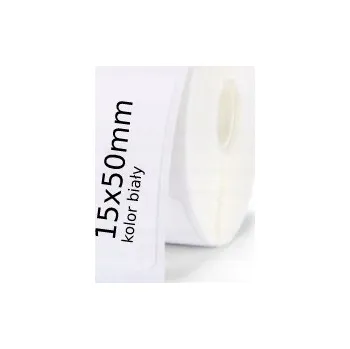 Samolepící etiketa Termální štítky do tiskárny Niimbot D110 D11, bílé, samolepicí, 15x50 mm