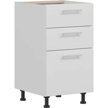 Kuchyňská linka COLBY, dolní skříňka D45S3, bílý lesk + PROVĚŘENO zákazníky + vyzvednutí ZDARMA