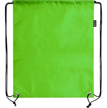 Reklamní Redraw RPET vak na stažení šňůrkou, limetková zelená