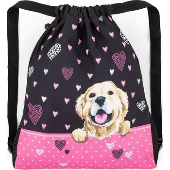 Školní sáček Bagmaster Sáček na přezůvky Prim 23 A Black/Pink