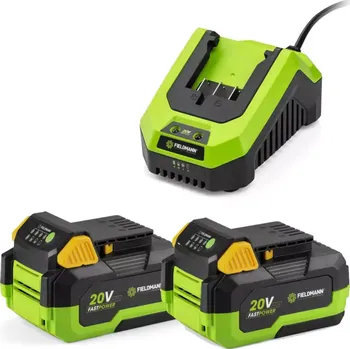 Příslušenství k nářadí Rychlonabíječka FIELDMANN FDUZ 79100 + 2x Akumulátor 4Ah FDUZ 79040