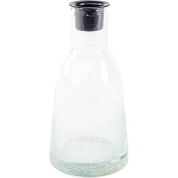 Svícen Skleněný svícen na stolní svíčku kónický střední