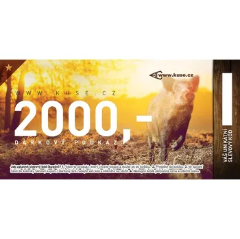 Dárková visačka Dárkový šek 2000