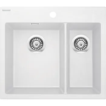 Granitový dřez DEANTE ERIDAN ZQE_A503 Jednodřez s vaničkou 600x500x214, granit alabastr