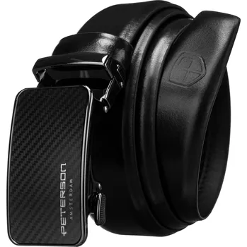 Opasek Peterson Pánský opasek s automatickou sponou Harmony černá 115 cm