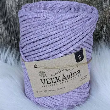 Příze Velká vlna Špagát 3mm Fialka (Špagátová příze 3mm Fialka)