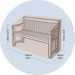 plachta krycí na zahradní lavičku 163*66*81cm, PE, 791849
