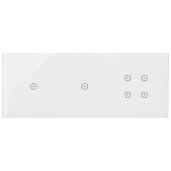 Elektrická zásuvka Simon DSTR3114/70 Moduly s dotykovým panelem 3 1 dotykové pole, 1 dotykové pole, perlová/bílá