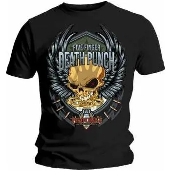 Pánské tričko Merch Five Finger Death Punch: Tričko Trouble XL 2018