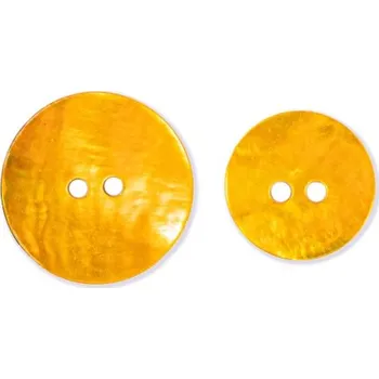 Knoflík Knoflík 360390 perleť POMERANČOVÁ - Pomerančová, 18mm