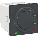 Schneider Electric NU350154 Unica - Termostat prostorový otočný 2M, Antracit
