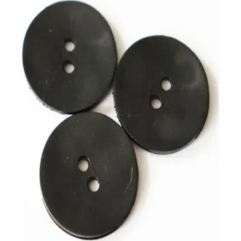 Knoflík 83157 knoflik černý 53001/36 - Černá, 22mm