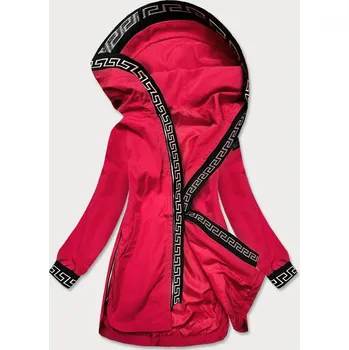 Jednoduchá červená dámská bunda (B8017-4) odstíny červené XL (42)