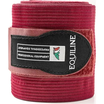 Koňské kamaše Bandáže EQUILINE Work, vínová