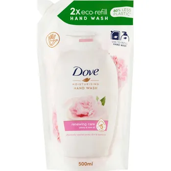 Mýdlo DOVE Renewing Care Peony tekuté mýdlo náhradní náplň 500 ml