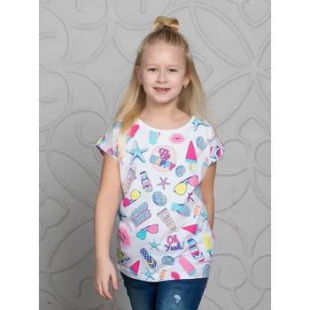 Dívčí tričko Dívčí tričko Good Vibes - bílá 140