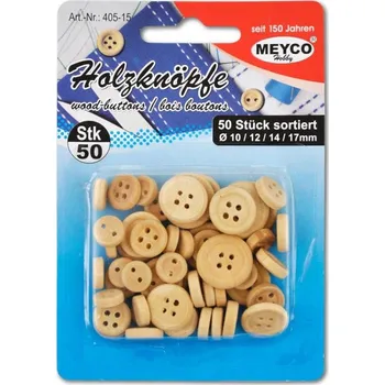 Výtvarná sada Dřevěné knoflíky sada 50 ks