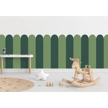 Tapeta Textilní samolepící tapeta - Oblouk - Zelená barva Kombinace, 80cm