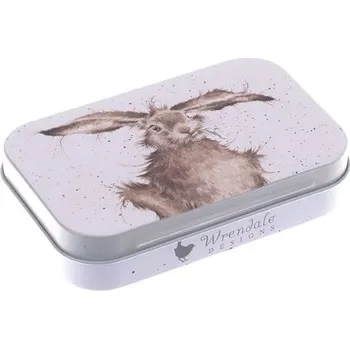 Dárková krabička Plechová krabička na drobnosti "Harebrained" – zajíc
