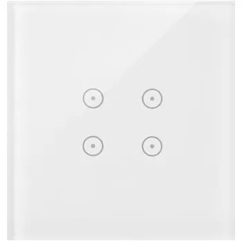 vypínač Simon DSTR14/70 Dotykový panel 1-modulový 4 dotyková pole, perlová/bílá