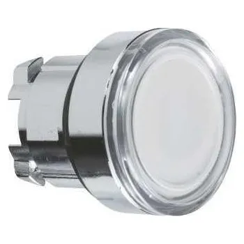 Stykač Schneider Electric ZB4BW313 Ovládací hlavice stiskací prosvětlená, lícující - bílá