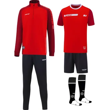 Saller X.72 RACER Tréninkový set BARVA: 173 tmavě červená-červená-bílá, Velikost: 164 Kompletní funkční tréninkový set pro sportovce