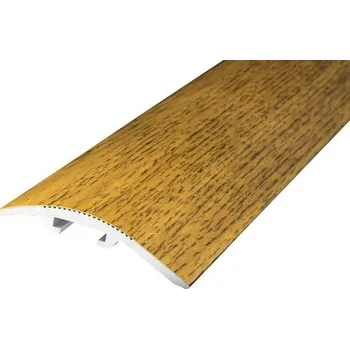 přechodová lišta Přechodový profil PRINZ š. 38 mm, délka 270 cm, barva dub tmavý - výškový rozdíl 4-17,5 mm (Podlahová lišta,Přechodová lišta, přechodový profil, hliníkový přechodový profil, bezbariérový práh, kobercové ukončení, lišta na ukočení podlahové krytiny,)