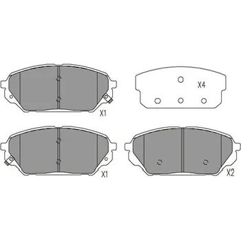 Brzdová destička Sada brzdových destiček, kotoučová brzda KAVO PARTS KBP-3039