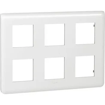 Elektrická zásuvka Legrand 078832L MOSN KR. RÁM. 2X3X2M VER. BÍ