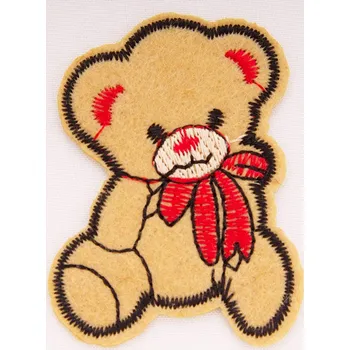 Galanterie Nažehlovačka 50x40 mm medvídek béžový