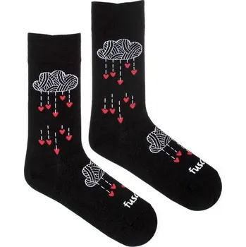 Dámská móda Ponožky Láska v oblacích černé S