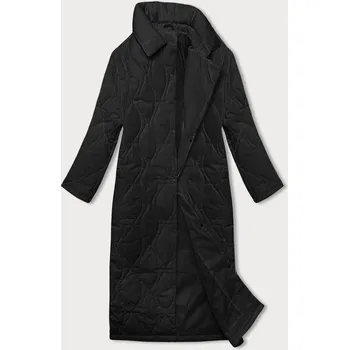 Dámský kabát Černý dámský oversize kabát (5M3177-392) odstíny černé 52