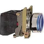 Schneider Electric XB4BW36B5 Ovládač stiskací prosvětlený, lícující, 1 Z + 1 V, 24V , modrý