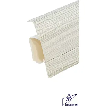 soklová lišta Lišta soklová SLK 60 Q Döllken, 2155 - 2,5m (Elektrikářská podlahová lišta Döllken SLK60 Q lišta 5125271 2155)