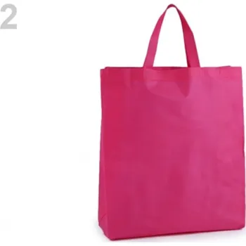 Nákupní taška z netkané textilie 34x40 cm - 2 pink
