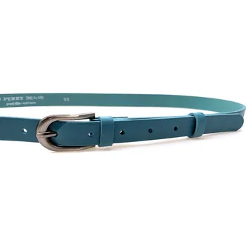 Opasek PENNY BELTS Kožený opasek 20-186-57 modrý - 105 cm
