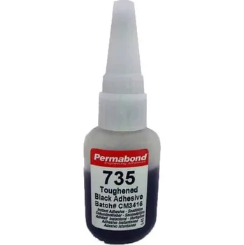Průmyslové lepidlo PERMABOND 735 černé vteřinové lepidlo 20g
