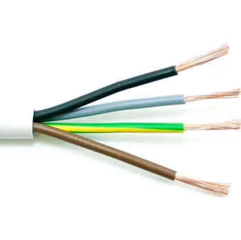 elektrický kabel Kabel H05VV-F 4x1,00 CYSY, bílý