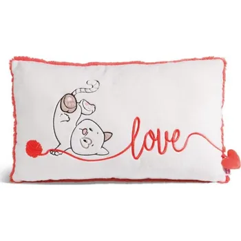 plyšák NICI polštář Kočička Love 43x25 cm