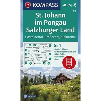 St. Johann im Pongau, Salzburger Land, Gasteinertal, Grossarltal, Kleinarltal 1:50 000 / t