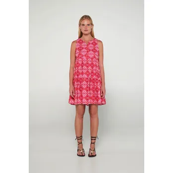 Dámské šaty Vamp - Vyšívané šaty bez rukávů 20450 - Vamp pink begonia XXL