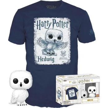 Figurka Funko POP & Tee: Harry Potter - Hedwig (velikost L)