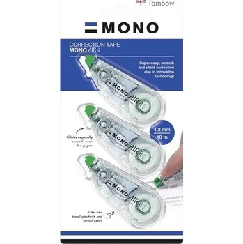 Korekční prostředek Tombow Korekční páska Mono air 4 10 m x 4,2 mm, blistr,Výhodné balní 2+1 gratis