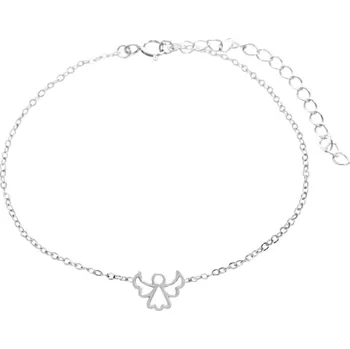 Náušnice Stříbrný nákotník mini obvodový anděl