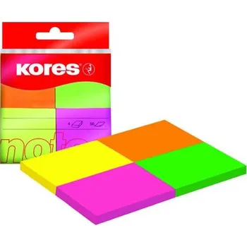 Blok Kores Neonové bločky Multicolour 40x50 mm ve 4 barvách